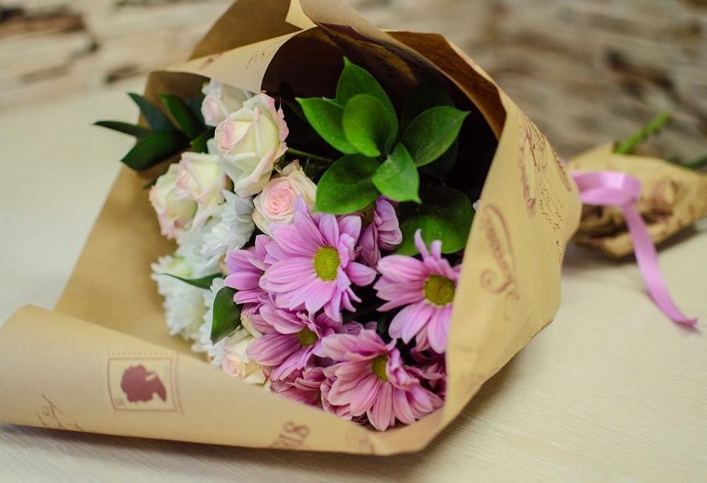 Букет цветов из: Розы и Хризантемы в Темникове