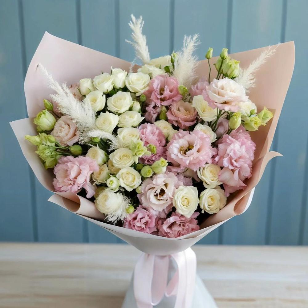 Букет цветов из: Альстромерии и Розы в Темникове