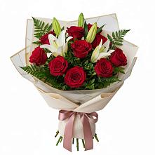 Букет цветов из:  Лилии и Розы в Темникове