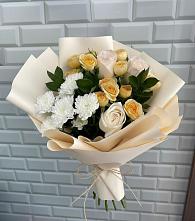 Букет цветов из:  Розы и Хризантемы в Темникове
