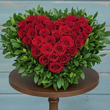 Цветочная композиция из Розы в виде сердца #REPLACE_PRED# Темникове