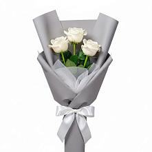 Букет 3 белые розы в Темникове