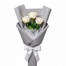 Букет 3 белые розы в Темникове