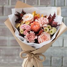 Букет цветов из:  Гвоздики, Хризантемы и Розы в Темникове