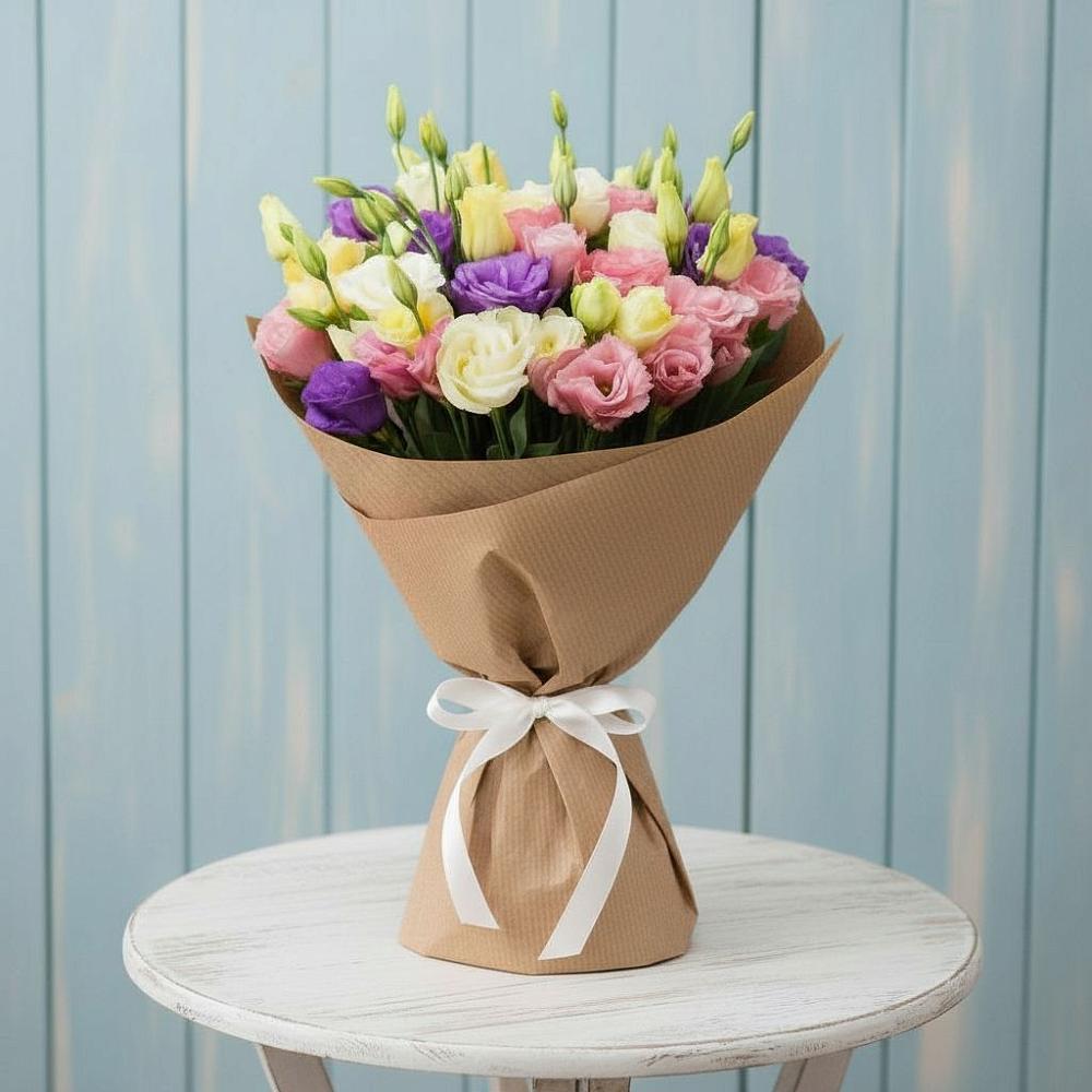 Букет цветов из: Лизиантусы в Темникове