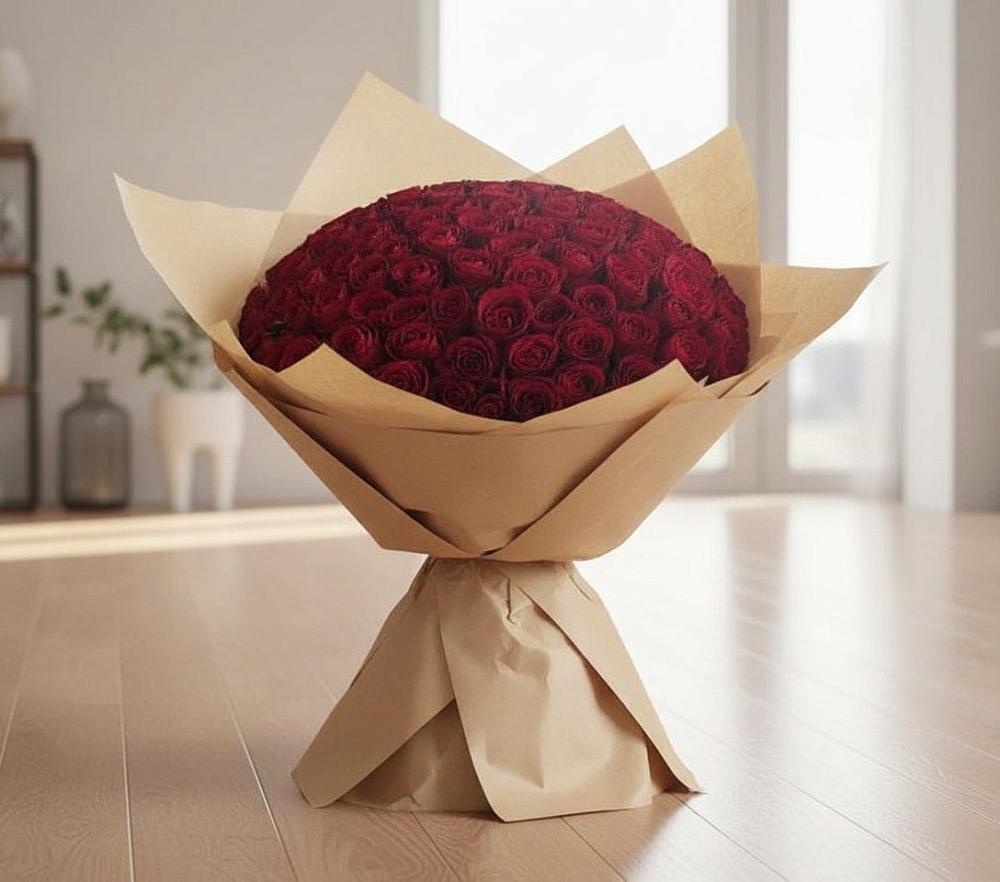 Букет 101 Красная роза в Темникове