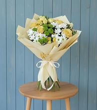 Букет цветов из:  Хризантемы и Розы в Темникове