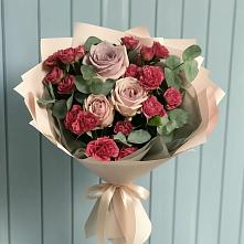 Букет цветов из:  Гвоздики и Розы в Темникове