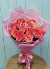 Букет 15 Розовых роз Равель в Темникове