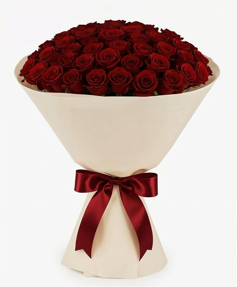 Букет 101 Бордовая роза Блэк Бакарра в Темникове