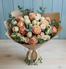 Букет цветов из:  Альстромерии и Розы в Темникове